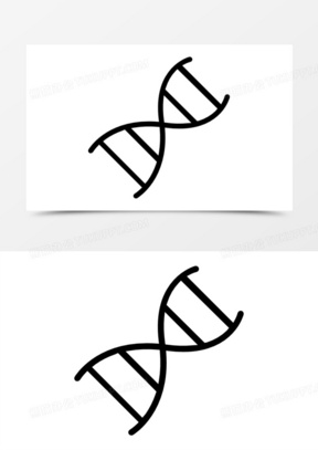 dna双螺旋结构标志图标