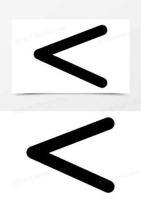 小于数学符号图标