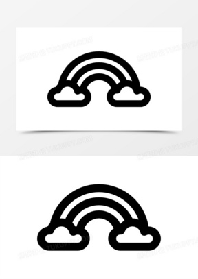 彩虹图标图片素材