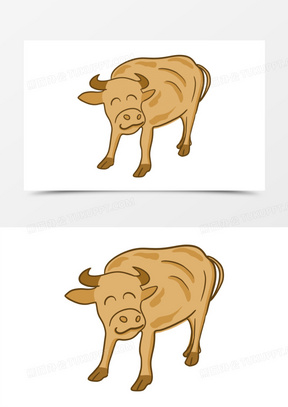 勤奋老牛图片卡通可爱头像