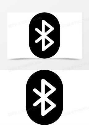 蓝牙标志与背景图标