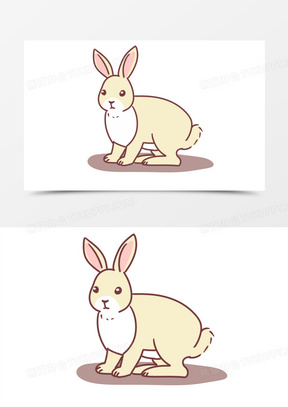 兔子卡通形象设计_可爱小兔子卡通简笔画下载_熊猫办公