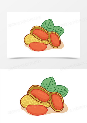 卡通花生图片素材