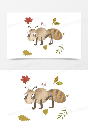 蚂蚁图片卡通可爱绘画