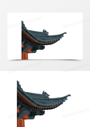 宫殿屋檐图片素材