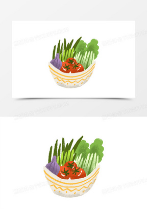 卡通手绘瓜果蔬菜元素