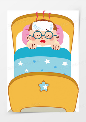 生病的图片难受_小朋友生病的图片卡通_熊猫办公