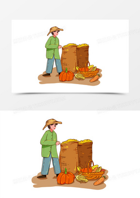 卡通背景100331乡村振兴卡通农民耕作农业背景1922乡村振兴村庄牧牛