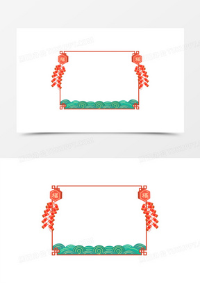 春节边框素材 简单图片