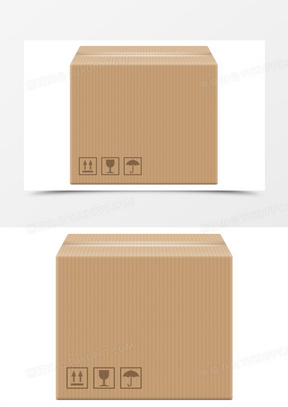 小心轻放的瓦楞纸箱