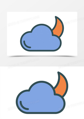 多云天气图片卡通可爱