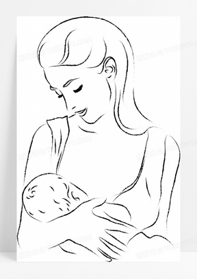 哺乳简笔画图片