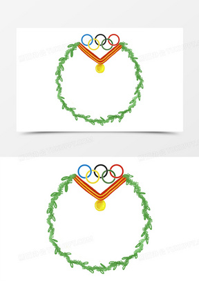 奥运会边框怎么画图片