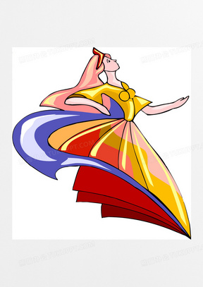 舞蹈家跳舞卡通图片