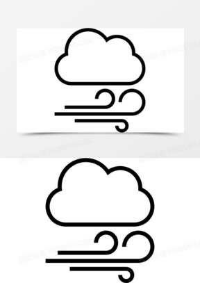 阴转多云的符号图片图片