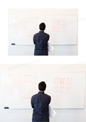 男人思考背影图片