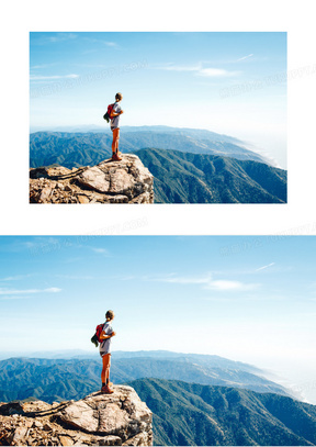 户外登山图片素材