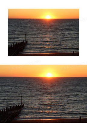 海平面日落景观图片10海平面黄昏日落景观图片61清晨海平面日出图片