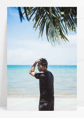 沙滩女孩背影332小清新海边背影h5背景181海边闺蜜背影图片00海边美女