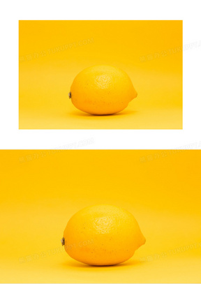 柠檬黄纯色背景图片