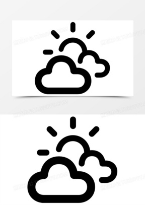 多云的早晨图标