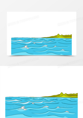 手绘水纹图片素材