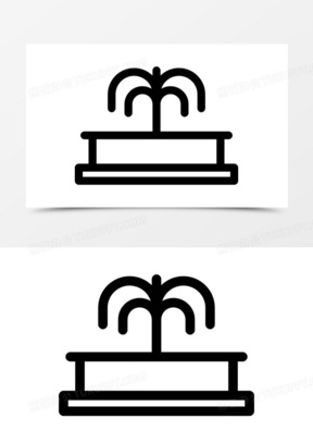 喷泉图片卡通可爱版_喷泉图片唯美高清大图下载_熊猫办公