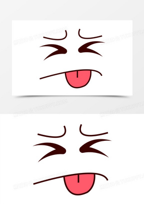 10卡通可爱狗狗做鬼脸免抠元素130卡通手绘做鬼脸可爱女孩免抠元素