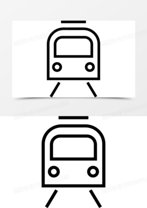 地铁轨道交通标志前面的概述图标