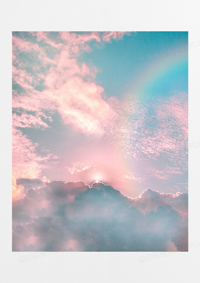 七字00四色金边玫瑰彩色七夕情人节10七色彩虹海边树林天空00矢量七