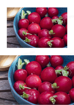 红色圆形萝卜图片