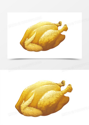 矢量卡通手绘鸡肉