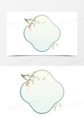 好看的边框图片淡雅风格_简单好看的边框图片下载_熊猫办公