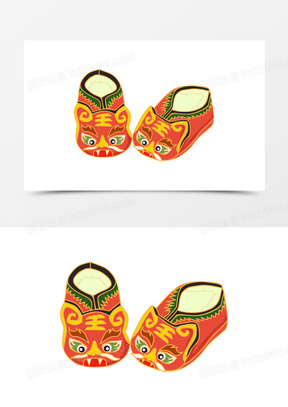 虎头鞋图片素材