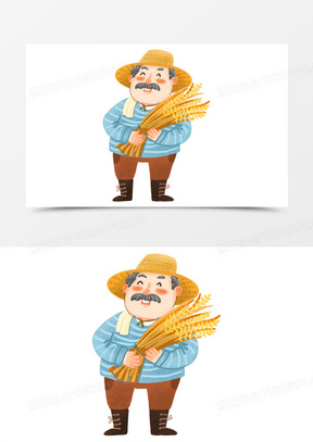 农民照片动漫图片