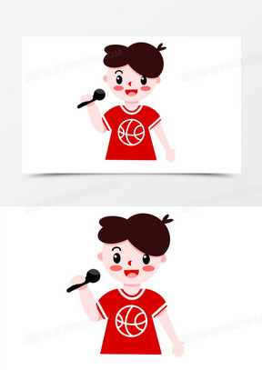 素材00儿童节目banner创意背景540卡通手绘儿童节目主持人免抠元素