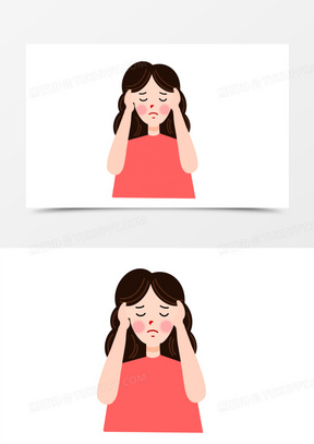 头晕头痛图片素材