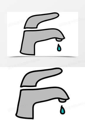 卡通水龙头图片素材