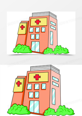 卡通医院素材海报设计