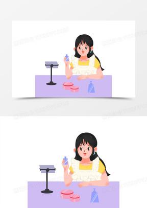 手绘直播带货免抠元素