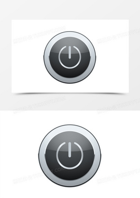 按钮ui控件图标素材50手绘卡通手按开关素材2111科技风开关键图标按钮