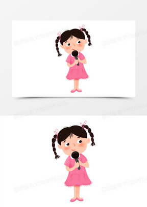 卡通主持人图片素材