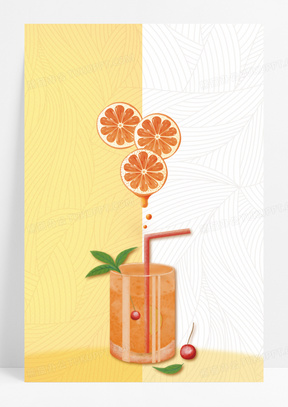 橘子汁图片素材