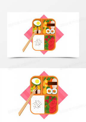 卡通饭盒图片素材