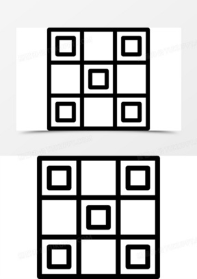 棋盘图片简笔画下载_五子棋盘图片打印_熊猫办公