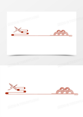 古风分割线图片素材