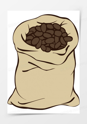 茶叶咖啡豆海报手绘（咖啡项目筹划
书ppt完备
版）《咖啡豆创意设计》