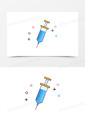 卡通针筒图片素材