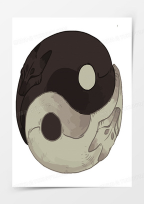 太极卡通图片素材