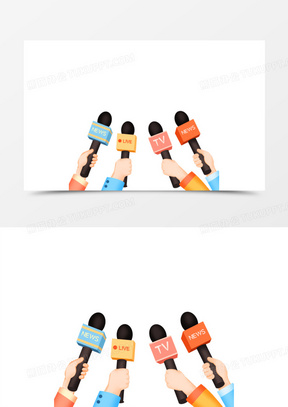 采访卡通图片素材